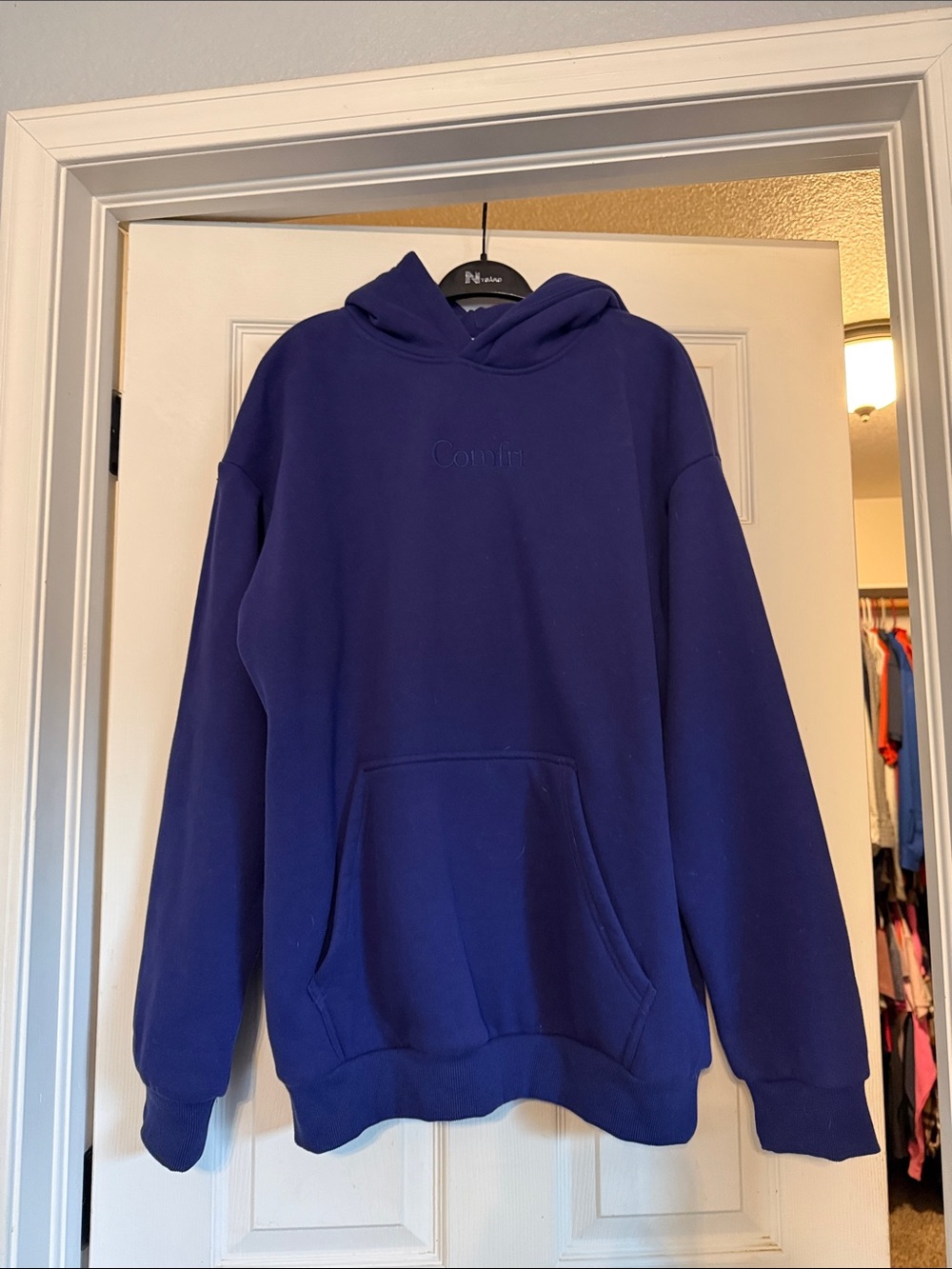 Comfrt Women's Deep Purple Pullover Hoodie